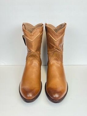 Cuero Boots Austin Handcrafted Calfskin Leather Round Toe Size 15D